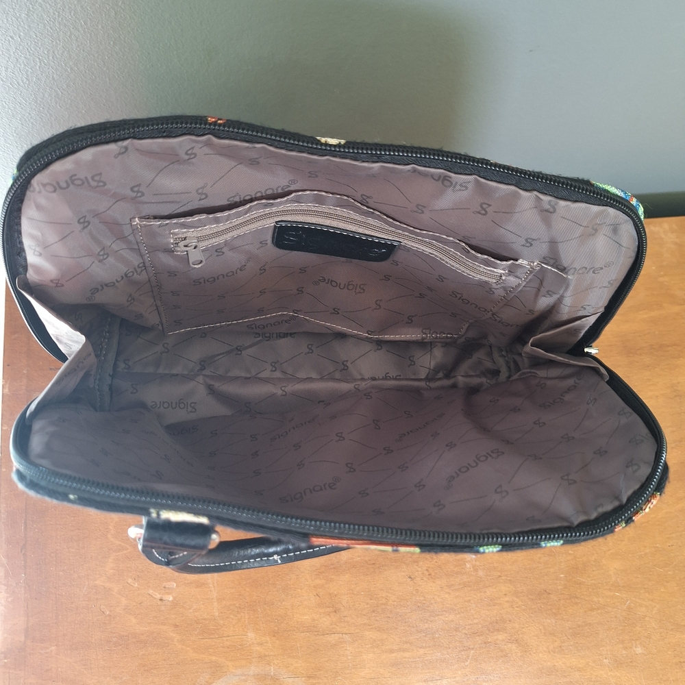 Signare Black and Multicolor Women's Bag - Picture 5 of 5